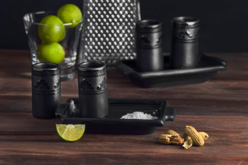 Set Tequileros Mila Black - 3 piezas